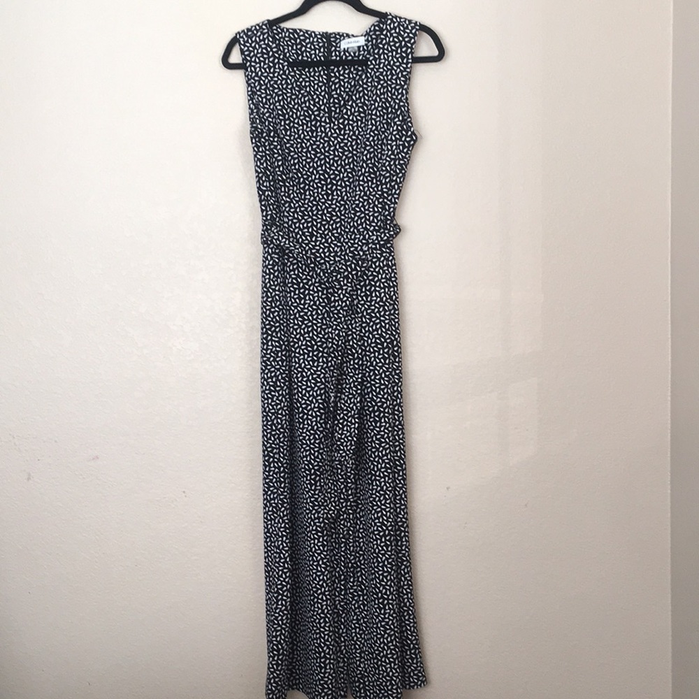 Calvin Klein Black and White Jumpsuit